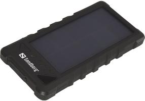 Lādētājs-akumulators (Power bank) Sandberg Outdoor Solar, 16000 mAh, melna krās.