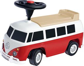 Детская машинка каталка BIG Baby VW T1, белый цв./красный цв.