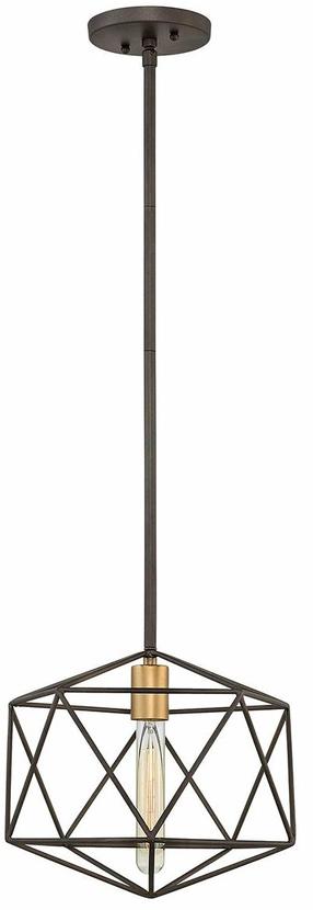 Valgusti rippuv Elstead Lighting Astrid, E27, 1 x 60 W, kuldne v./must v. / must v.