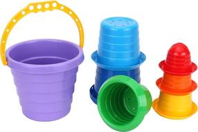 Lavinimo žaislas Technok Cup Pyramid Puzzle For Toddler, įvairių spalvų, 7 vnt.