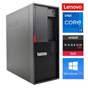 Стационарный компьютер Lenovo RM87447, oбновленный Intel Core i7-9700, DDR4 32 GB, SSD 256 GB, AMD Radeon RX 560 4 GB GDDR5, Windows 11 Pro ThinkStation P330 Tower