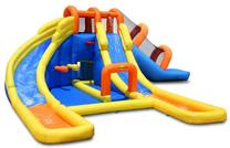 Piepūšams batuts Happy Hop Water Park, 735 cm x 630 cm