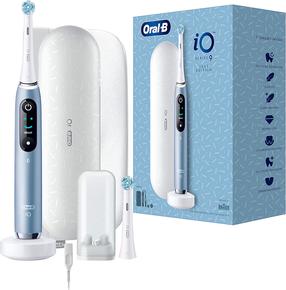 Elektrinis dantų šepetėlis Oral-B iO Series 9 Luxe Edition, balta sp./žydra sp.
