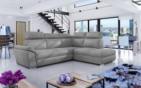 Kampinė sofa Loreto Monolith 84, pilka sp., dešininė, 210 x 260 cm x 102 cm