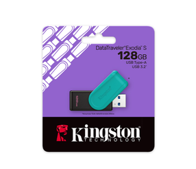 USB atmintinė Kingston DataTraveler Exodia S, turkio sp., 128 GB