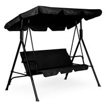 Lauko sūpynės ModernHome, juoda sp., 174 cm x 111 cm x 154 cm