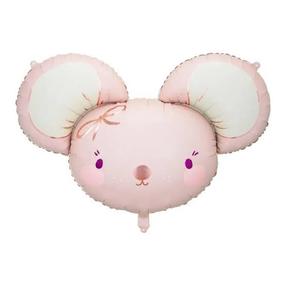 Folinis balionas figūrinis Party Deco Mouse, rožinė sp.