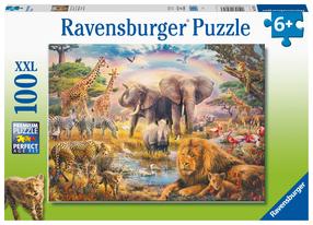 Dėlionė Ravensburger Primitive Nature 132843, 49 cm x 36 cm, 100 vnt., įvairių spalvų