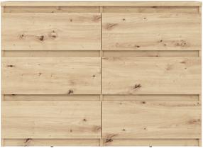 Komoda Forte Chelsea CHLK24-D78, rusva sp., 79.9 cm x 110 cm x 42.2 cm