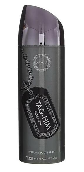 Дезодорант для мужчин Armaf Tag Him Perfume Body Spray, 200 мл