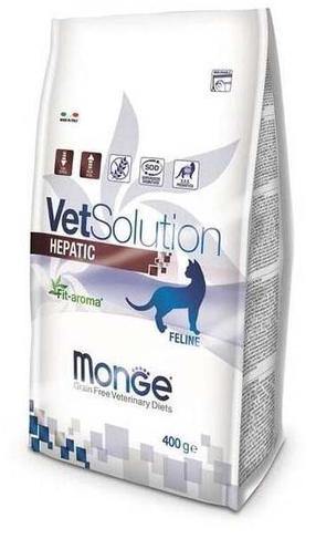 Sausā kaķu barība Monge VetSolution Hepatic, zirņi, 0.4 kg