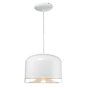 Lampa karināms Cosmo Light Trondheim P01086WH, E27, 1 x 40 W, balta krās. / balta krās., 23 x 30 cm