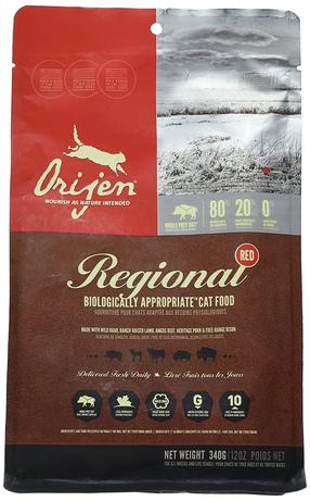 Sausas kačių maistas Orijen Regional, žvėriena, 0.34 kg