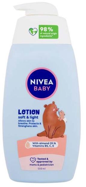 Лосьон для тела Nivea Baby, soft & light, 500 мл