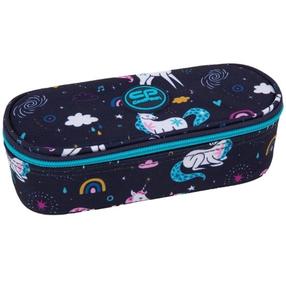 Penalas CoolPack Campus Mrs Unicorn, 23 cm x 10 cm, mėlyna sp./balta sp./rožinė sp.