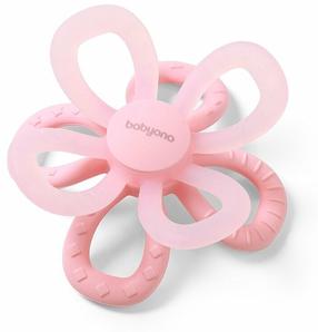 Прорезыватель BabyOno Be Active Flower, розовый цв.