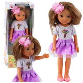 Lėlė Lean Toys Pretty, 32 cm, balta sp.