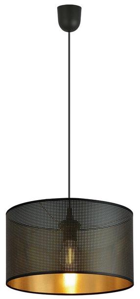 Lampa karināms Emibig Aston 1 1148/1, E27, 1 x 15 W, zelta krās./melna krās. / melna krās., 35 x 20 cm