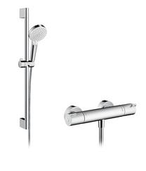 Dušo komplektas su termostatiniu maišytuvu Hansgrohe Crometta 1001 CL, sidabro sp.