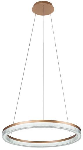 Šviestuvas kabinamas Light Prestige Midway Cristal LP-033/1P L GD, LED, 3000 - 6000 °K, 1, balta sp. / aukso sp., 80 x 80 cm