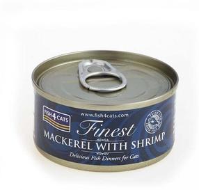 Šlapias kačių maistas Fish4Cats Finest Mackerel With Shrimp, žuvis, 0.07 kg