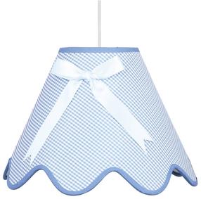 Lampa karināms Candellux Lola 31-04666, E27, 1 x 60 W, zila krās. / balta krās., 40 x 40 cm