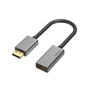 Adapteris Hama Premium Premium DisplayPort to HDMI Adapter 4K Ultra HD Video Support Displayport, HDMI, 0.5 m, melna krās./pelēka krās.