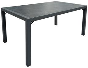 Valgomojo stalas Home4you Delgado, pilka sp., 140 cm x 80 cm x 72 cm