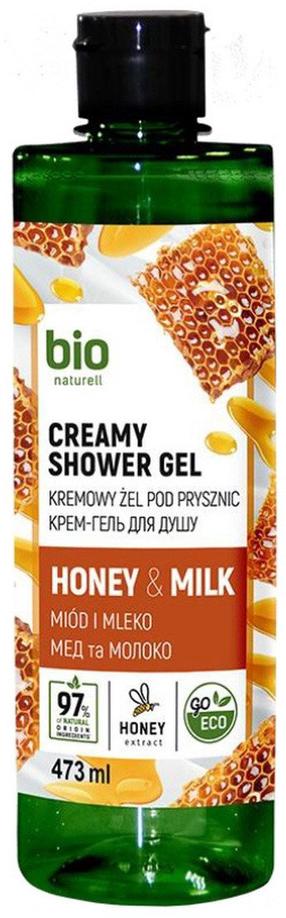 Гель для умывания тела Bio Naturell Honey & Milk, 473 мл