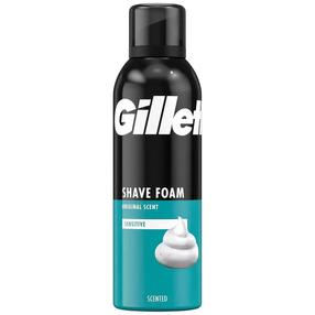 Skūšanās putas Gillette Sensitive, 200 ml