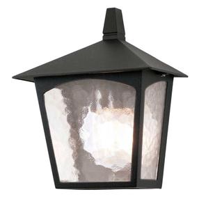 Õue seinavalgusti Elstead Lighting York 1, 60W, E27, IP23, must v., 21 cm x 28 cm