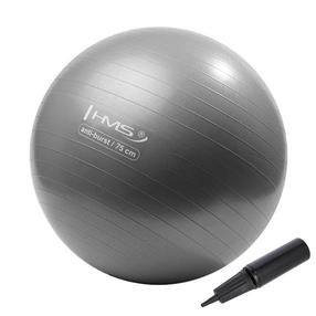 Gimnastikos kamuolys HMS YB02N, pilka sp., 75 cm