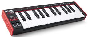 MIDI klaviatuur AKAI LPK25 Mk2, must v./punane v.