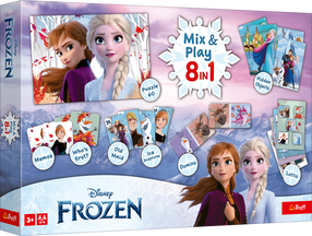 Galda spēļu komplekts Trefl Frozen Mix & Play 8in1, EN