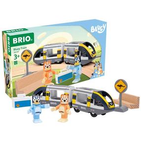 Žaislinis traukinys su bėgiais Brio World Bluey 63614700, -