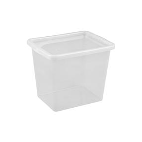 Uzglabāšanas kaste ar vāku, transports/rīki/paredzēts uzglabāšanai Okko Basic Box 2297, 31 l, caurspīdīga krās., 33 x 42.5 x 34.7 cm