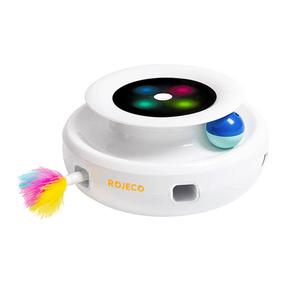 Elektriskā rotaļlieta kaķiem Rojeco 2 in 1 RWJ-10, viedais, daudzkrāsaina, 20 cm