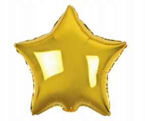 Balons figūriņa GoDan Star, zelta krās., 100 gab.