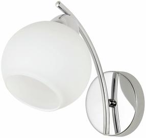 Lampa sienas Candellux Lighting Amos, E27, 1 x 40 W, balta krās. / sudraba krās.