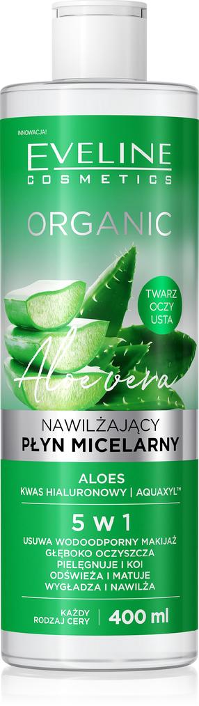 Мицеллярная вода Eveline Organic Aloe Vera, 400 мл
