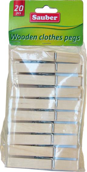 Skalbinių segtukas Sauber, medis