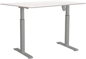 Kompiuterio stalas reguliuojamo aukščio Sun-Flex EasyDesk Adapt I, 160 cm x 80 cm, 70 - 118 cm, aliuminio sp./balta sp.