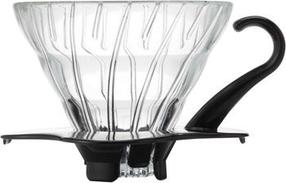 Kavos lašintuvas Hario V60- 01, 0.2 l, skaidri sp./juoda sp.