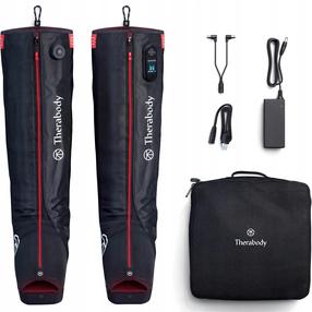 Kompresijas masāžas aparāts Therabody JetBoots Pro Plus S, melna krās.