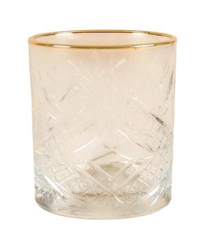 Stiklinių komplektas Hermia Lumiere, stiklas, 0.35 l, 4 vnt., aukso sp.