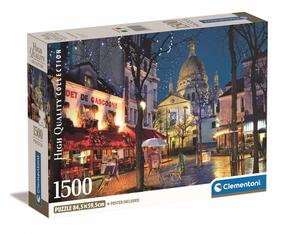 Dėlionė Clementoni Paris Montmarte 31709, 59.5 cm x 84.5 cm, 1500 vnt., įvairių spalvų