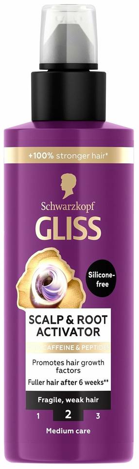 Juukseseerum, peanaha jaoks Schwarzkopf Gliss Scalp & root activator, 100 ml