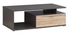 Kavos staliukas Forte Como, ąžuolo sp./pilka sp., 120 cm x 59 cm x 40.2 cm