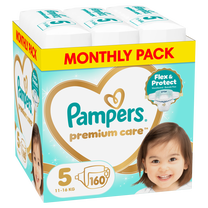 Sauskelnės Pampers Premium Care, 5 dydis, 11 - 16 kg, 160 vnt.