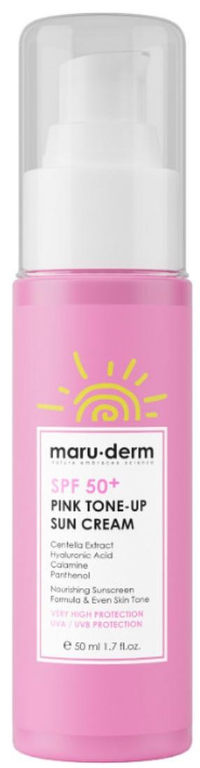 Krēms iedeguma kopšanai sejai Maruderm Pink Tone-Up SPF50+, 50 ml